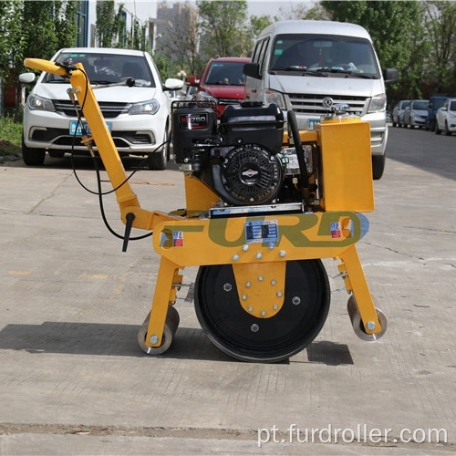 Empurre a mão pequeno compactador de rolo de estrada para compactação do solo FYL-450